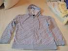 Rue 21 Gray with Hearts Sweat Jacket size Medium Juni