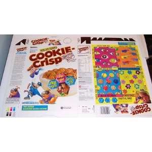  1991 Ralston Cookie Crisp Cereal Box unused factory FLAT 