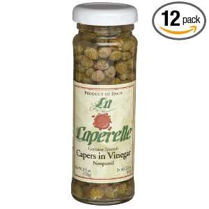 Caperelle Capers Nonpareil, 3.5 Ounce Jars (Pack of 12)  