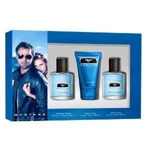  Mens Mustang Blue By Blossom Concepts 3 Pcs. Gift Set 1.7 