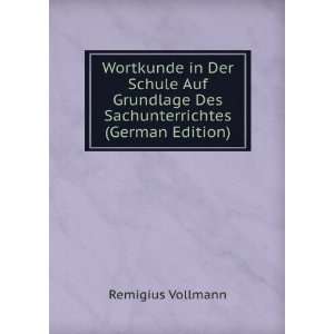   Des Sachunterrichtes (German Edition) Remigius Vollmann Books