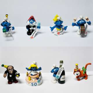 50th Anniversary Smurfs 8 pcs cute toy figure set lot#5  