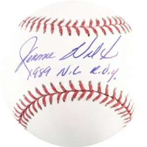  Jerome Walton Autographed Baseball  Details 1989 NL ROY 