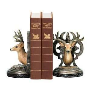  Sterling Industries 91 2035 Pair Deer Head Bookends 