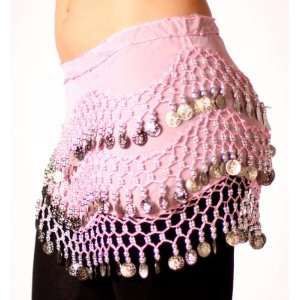  Belly dance Light pink skirt 