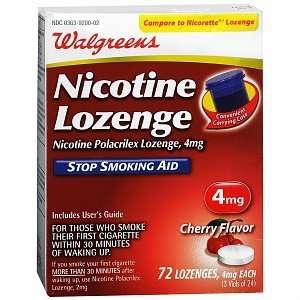   Nicotine Lozenge Cherry 4Mg, 72 ea Health 