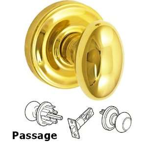  Passage egg knob with ketme rose in pvd polished brass 