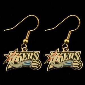  Philadelphia 76ers Team Logo Dangle Earrings Sports 