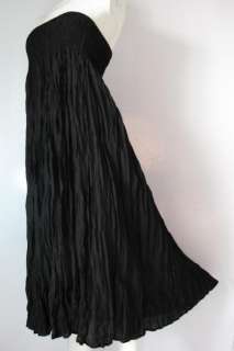 Boho Separated Dress Black Rayon Evening Wear Gypsy New Casual Long 