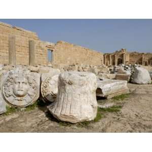 Severan Forum, Leptis Magna, UNESCO World Heritage Site, Libya, North 