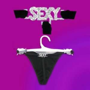 Expression Sexy G String Jewelry   85% Polyester   15% Spandex Size 