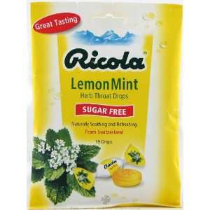Cough Drops   Lemon Mint Sugar Free   19   Lozenge