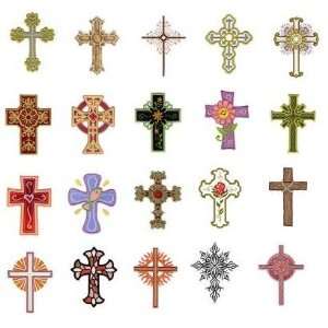  Embroidery Machine Designs CD CROSSES #2