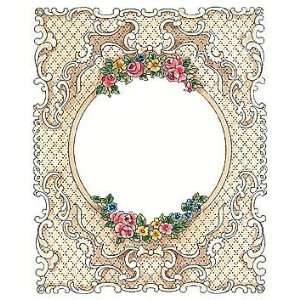   Lace Frame Wood Mounted Rubber Stamp Arts, Crafts & Sewing