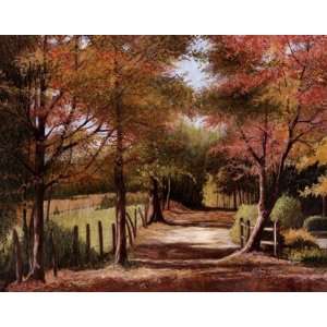 Autumn Country Road by Lene Alston Casey 28x22  Kitchen 