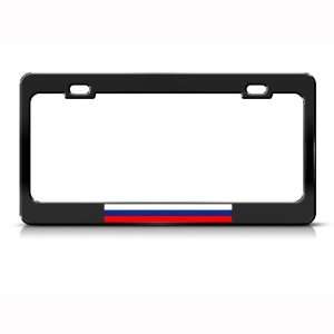  Russia Russian Flag Country Metal License Plate Frame Tag 