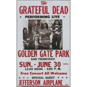  WILD BILL POSTER ~ Grateful Dead with Jefferson Airplane 