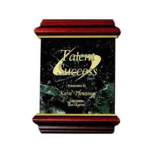  Courante Collection   6 x 8   Green marble award plaque 