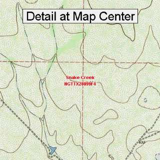   Map   Snake Creek, Texas (Folded/Waterproof)