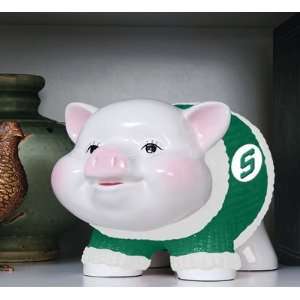   10 NCAA Michigan State Spartans Ceramic Piggy Bank
