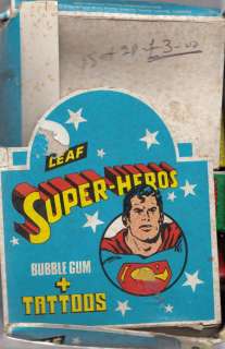 LEAF DC SUPER HEROES DISPLAY BOX + 75+ UNOPENED PACKS  