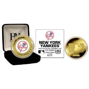  New York Yankees 24KT Gold and Color Team Logo 