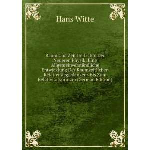   Bis Zum RelativitÃ¤tsprinzip (German Edition) Hans Witte Books