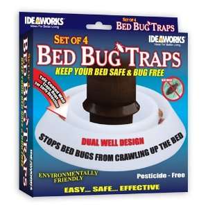  BED BUG TRAPS   SET OF 4 (KEEP YOUR BED SAFE AND BUG FREE 