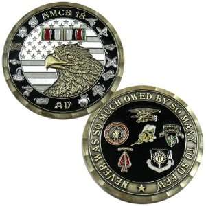  NMCB 18 AD Army Rangers Challenge Coin 