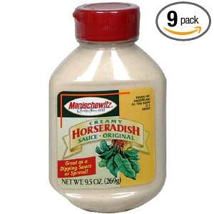 MANISCHEWITZ Creamy Horseradish Sauce   Original, 9.25 Ounce Bottles 