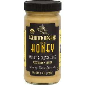 100% Honey Organic Creamy White Mustard   100% Honey   No Sugar   (7 