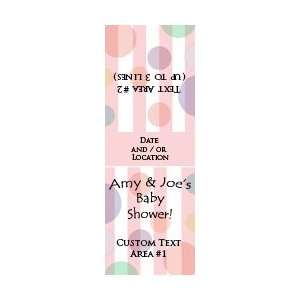  Style 10268 Stripes & Circles Baby Shower Label 1.25 x 3.5 