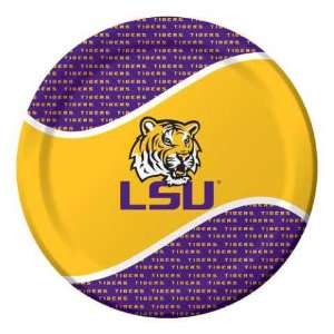  LSU Tigers 9 inch Luncheon or Dinner Paper Plate Health 