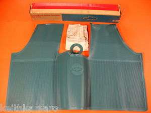 NOS 61 65 CORVAIR FLOOR MATS MED. TURQUOISE 987005  