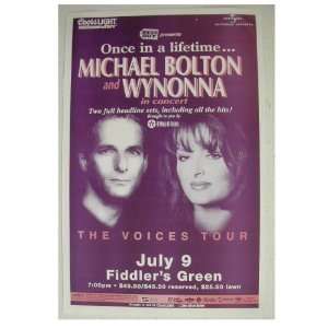 Michael Bolton & Wynonna Judd Handbill Poster The Voices 