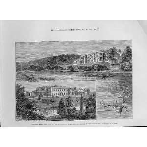  Wynyard Park Marquis Londonderry Antique Print 1883