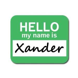  Xander Hello My Name Is Mousepad Mouse Pad