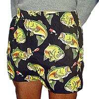 NWT Fishing Bass Boxer Shorts Cotton Underwear Mens XL  