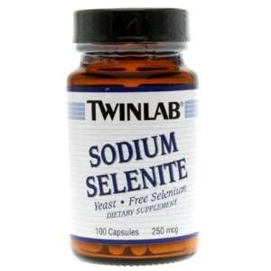  Twinlab Sodium Selenite, 250mcg 100 Capsules Health 