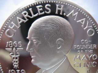 OZ CHARLES H. MAYO MASONIC COIN SILVER.925 + GOLD  