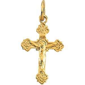  14K Gold Childs Crucifix Pendant Jewelry
