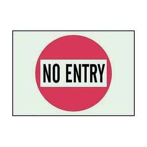 Sign,7x10,no Entry,plastic   BRADY  Industrial 