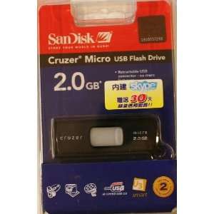  Sandisk 2GB Cruzer Micro USB 2.0 Flash Drive (SDCZ6 2048 