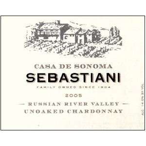  2009 Sebastiani Russian River Unoaked Chardonnay 750ml 
