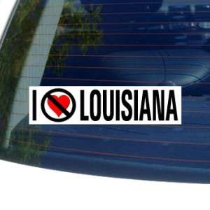  I Hate Anti LOUISIANA   Window Bumper Sticker Automotive