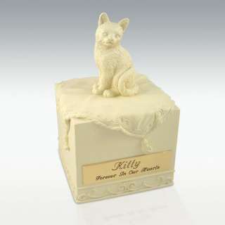 Faithful Friend Cat Cremation Urn   Engravable   