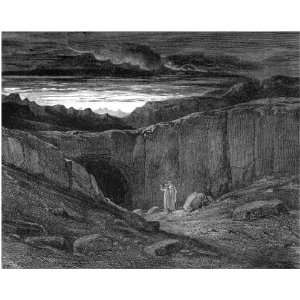   Greetings Card Gustave Dore Dante The Gate Of Hell