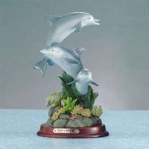  #27425 Alabastrite 3 Dolphins & Fish