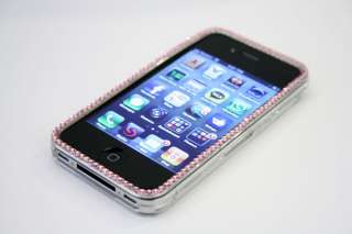 Rose Swarovski Rhinestone Apple iPhone 4 Case Verizon  