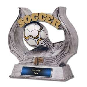  Hasty Awards 12 Custom Soccer Ultimate Resin Trophies BLUE 